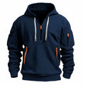 Dominic - Men's Half Zip Zip Front Hoodie Sweatshirt