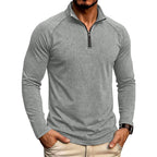 Dylan - Men's Quarter-Zip Stand Collar Long Sleeve Shirt 3