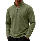 Dylan - Men's Quarter-Zip Stand Collar Long Sleeve Shirt 4