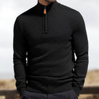 Eddy - Men's High Neck Quarter-Zip Pullover 4