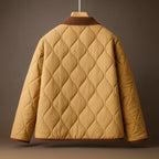 Edith - Women's Quilted Jacket with Contrast Lapel