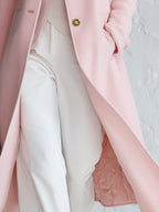 Edith - Women's Single-Breasted Stand-Collar Wool-Blend Coat