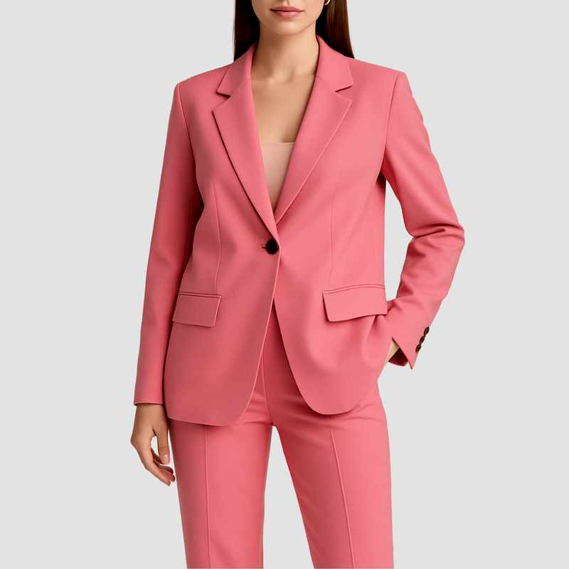 Edwina - Women's Tailored Notched Lapel Suit Set 2