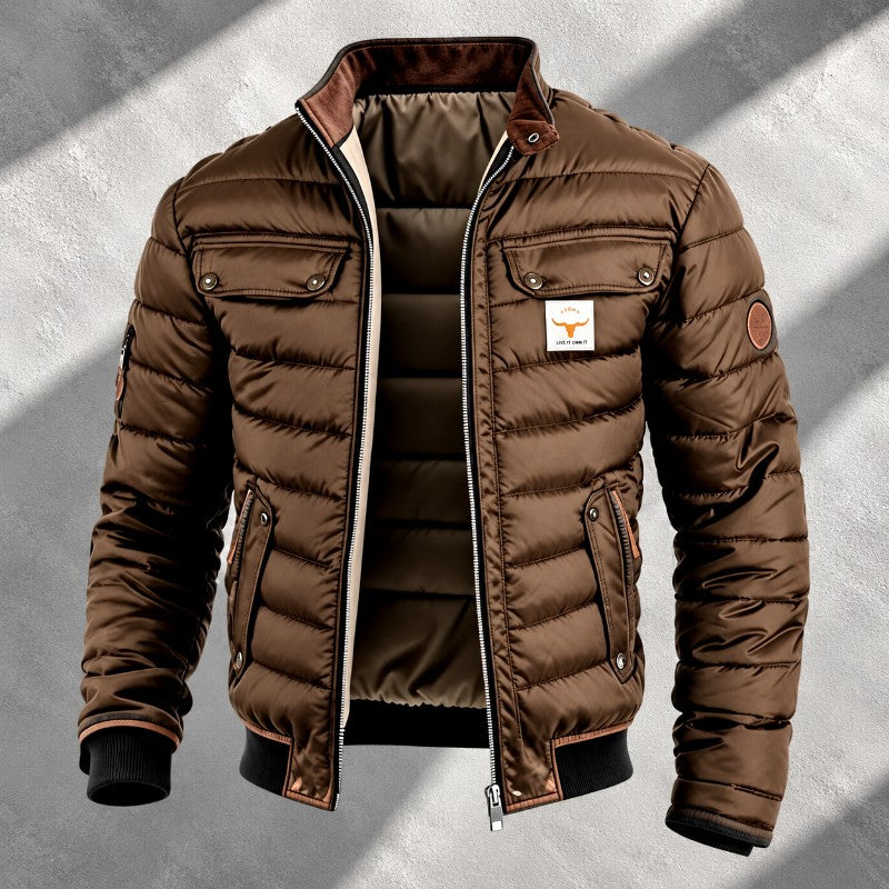 Eladio - Men's Multi-Pocket Zip-Up Puffer Jacket 2