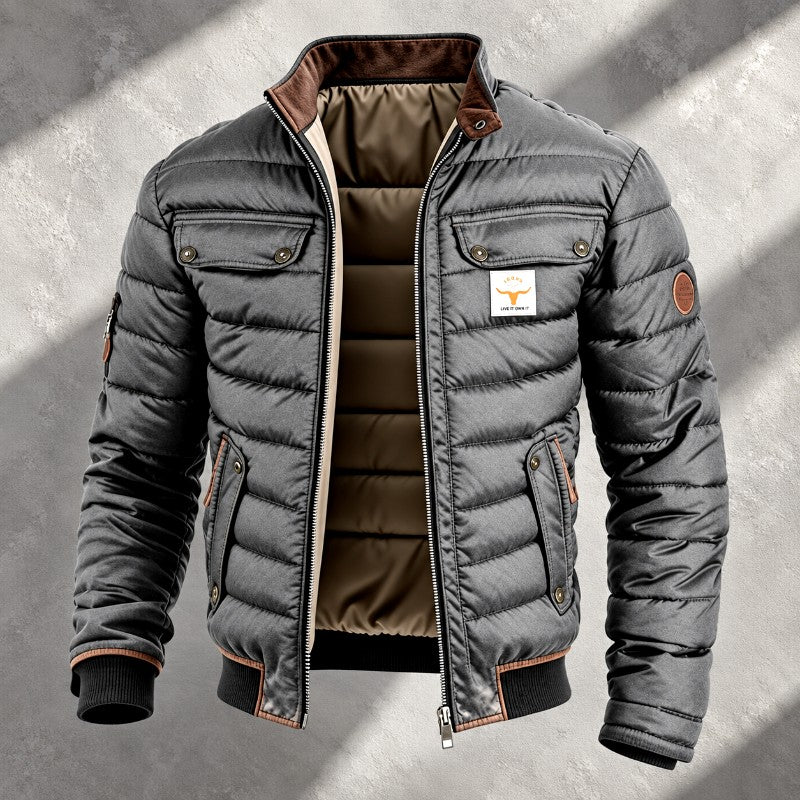 Eladio - Men's Multi-Pocket Zip-Up Puffer Jacket 4