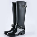 Elara - Women's Tall Buckle Rain Boots