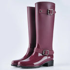 Elara - Women's Tall Buckle Rain Boots