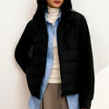 Eliane - Women's Lightweight Down Jacket with Knit Sleeves 1