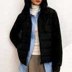 Eliane - Women's Lightweight Down Jacket with Knit Sleeves 1