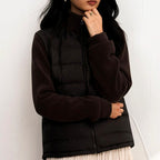 Eliane - Women's Lightweight Down Jacket with Knit Sleeves 4