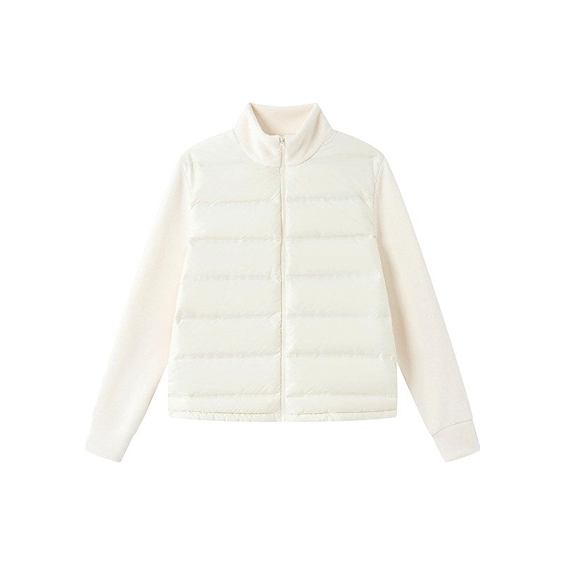 Eliane - Women's Lightweight Down Jacket with Knit Sleeves 6