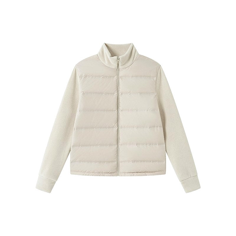 Eliane - Women's Lightweight Down Jacket with Knit Sleeves 7