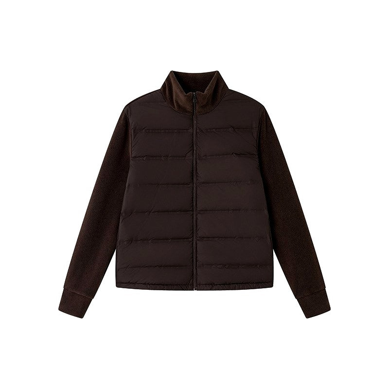 Eliane - Women's Lightweight Down Jacket with Knit Sleeves 8