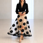 Elke - Women's Floral Mesh Overlay Party Dress 2