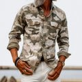 Elvin - Men's Long Sleeve Camo Shirt with Dual Chest Pockets 2
