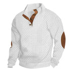 Emmet - Men's Cable-Knit Quarter-Button Fall Sweater 1