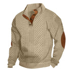 Emmet - Men's Cable-Knit Quarter-Button Fall Sweater 2