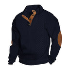 Emmet - Men's Cable-Knit Quarter-Button Fall Sweater 3