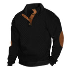 Emmet - Men's Cable-Knit Quarter-Button Fall Sweater 4