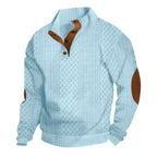 Emmet - Men's Cable-Knit Quarter-Button Fall Sweater 5