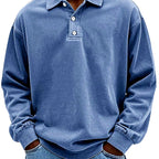 Emmet - Men's Polo Collar Relaxed Fit Sweatshirt