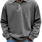 Emmet - Men's Polo Collar Relaxed Fit Sweatshirt