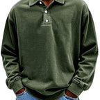 Emmet - Men's Polo Collar Relaxed Fit Sweatshirt