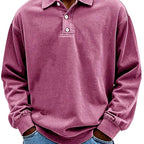Emmet - Men's Polo Collar Relaxed Fit Sweatshirt