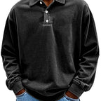 Emmet - Men's Polo Collar Relaxed Fit Sweatshirt