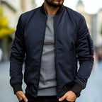 Ethan - Men's Ribbed Zip-Front Lightweight Jacket 4