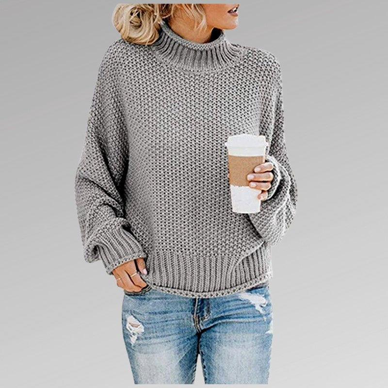 Ethel - Women's Chunky Mock Neck Oversized Sweater 5