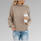 Ethel - Women's Chunky Mock Neck Oversized Sweater 6