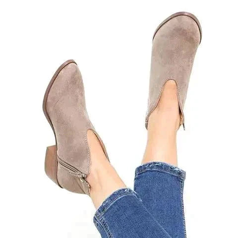 Eveline - Women's Side-Zip Ankle Bootie