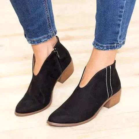 Eveline - Women's Side-Zip Ankle Bootie