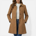 Evelyn - Women's Notch-Collar A-Line Coat