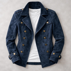 Ezra - Men's Double-Breasted Suede Harrington Jacket