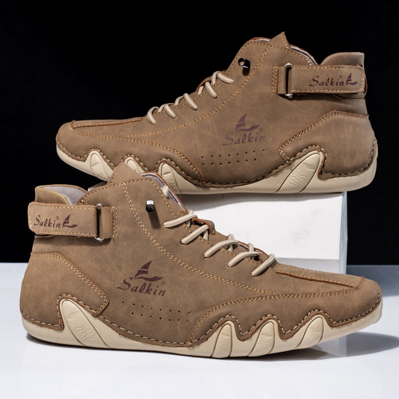 Ezra - Men's Leather Lace-Up Hiking Boot