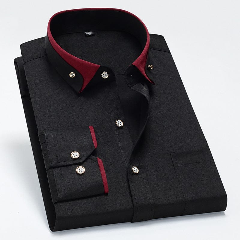 Finnegan - Men's Contrast Trim Dress Shirt