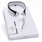 Finnegan - Men's Contrast Trim Dress Shirt