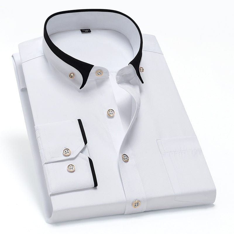 Finnegan - Men's Contrast Trim Dress Shirt
