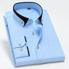Finnegan - Men's Contrast Trim Dress Shirt