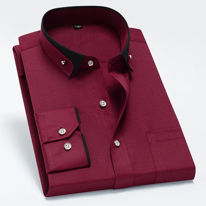 Finnegan - Men's Contrast Trim Dress Shirt