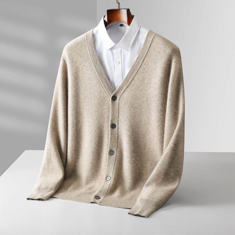 Graham - Men's V-Neck Button-Front Knit Cardigan 1