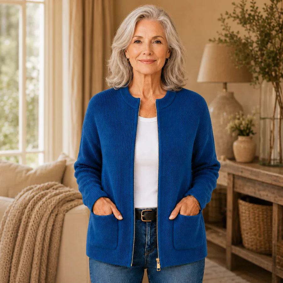 Harlow - Women's Ribbed Knit Cardigan