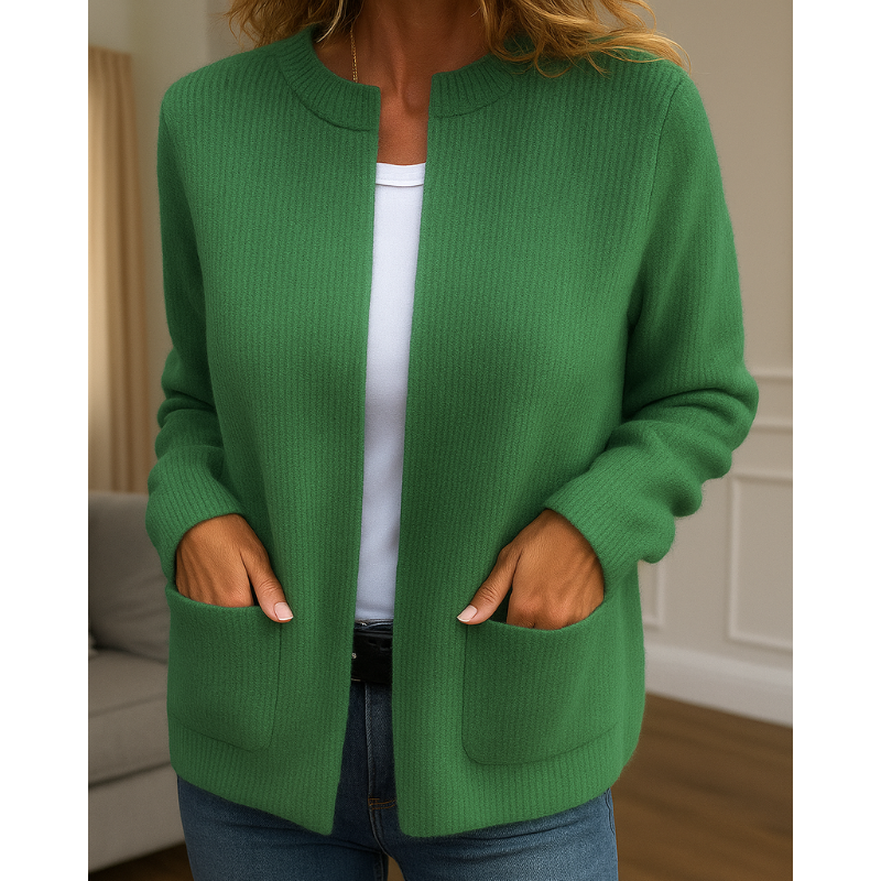 Harlow - Women's Ribbed Knit Cardigan