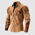 Harold - Men's Cowboy Overshirt with Western Yoke Topstitching
