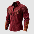 Harold - Men's Cowboy Overshirt with Western Yoke Topstitching