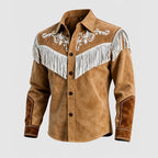 Harold - Men's Cowboy Overshirt with Western Yoke Topstitching