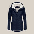 Harper - Women's Zip-Front Puffer Jacket with Sherpa-Lined Hood