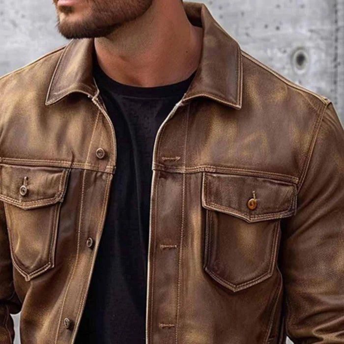 Harrison - Men's Vintage Leather Jacket